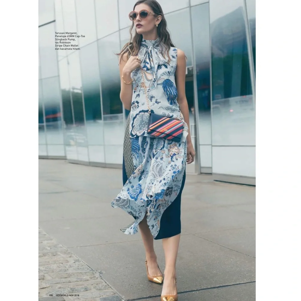 $798 Tory Burch Margaret silk floral dress